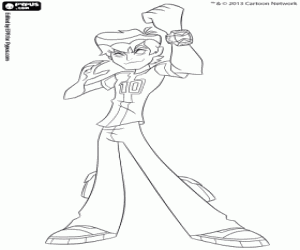 chama para colorir ben 10