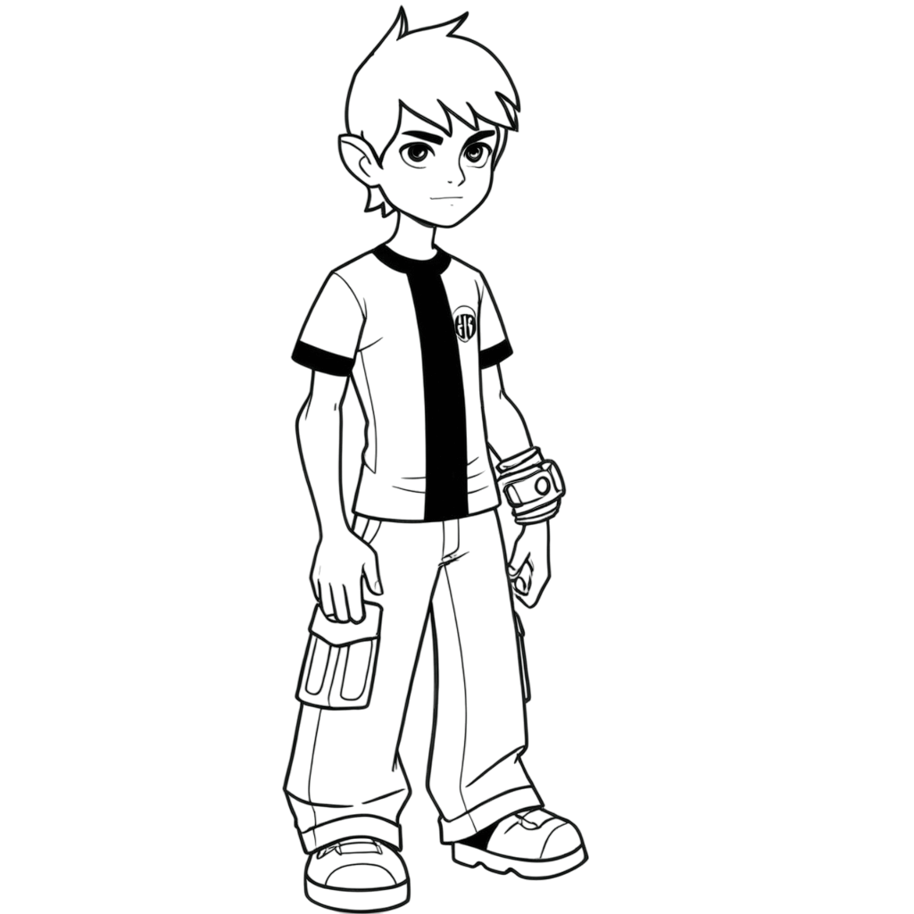 besta para colorir ben 10