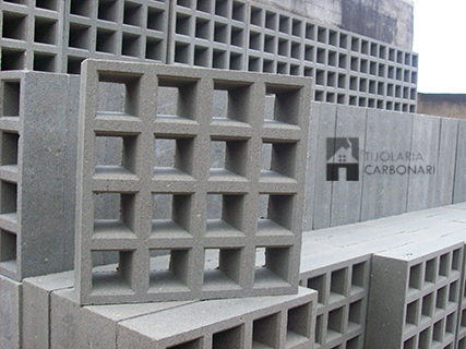 Bloco de concreto vazado 25x25x10cm