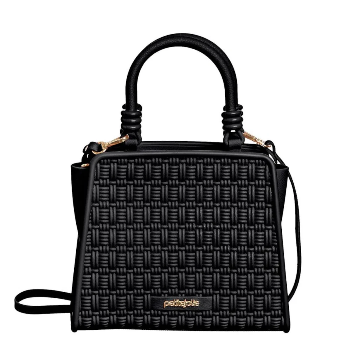 bolsa petite jolie preta de mão