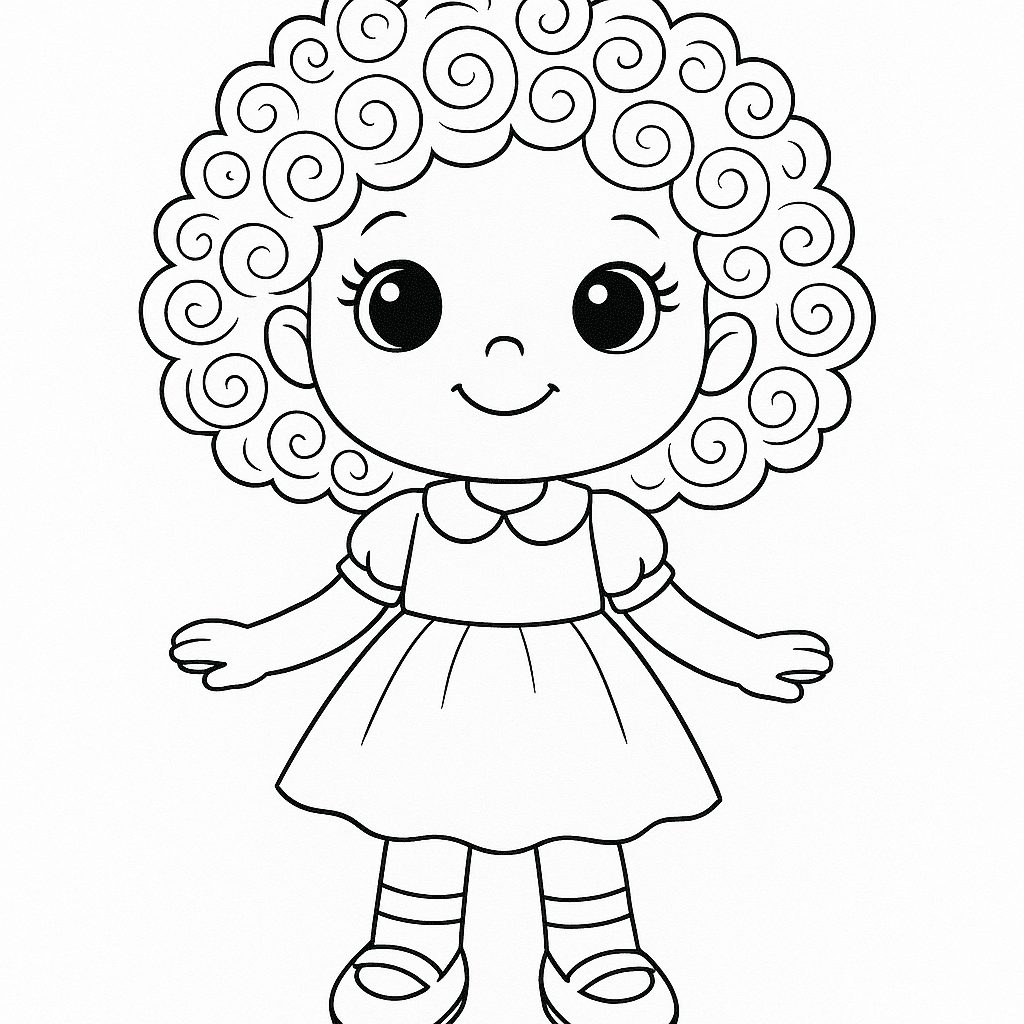 boneca para colorir LOL Surprise