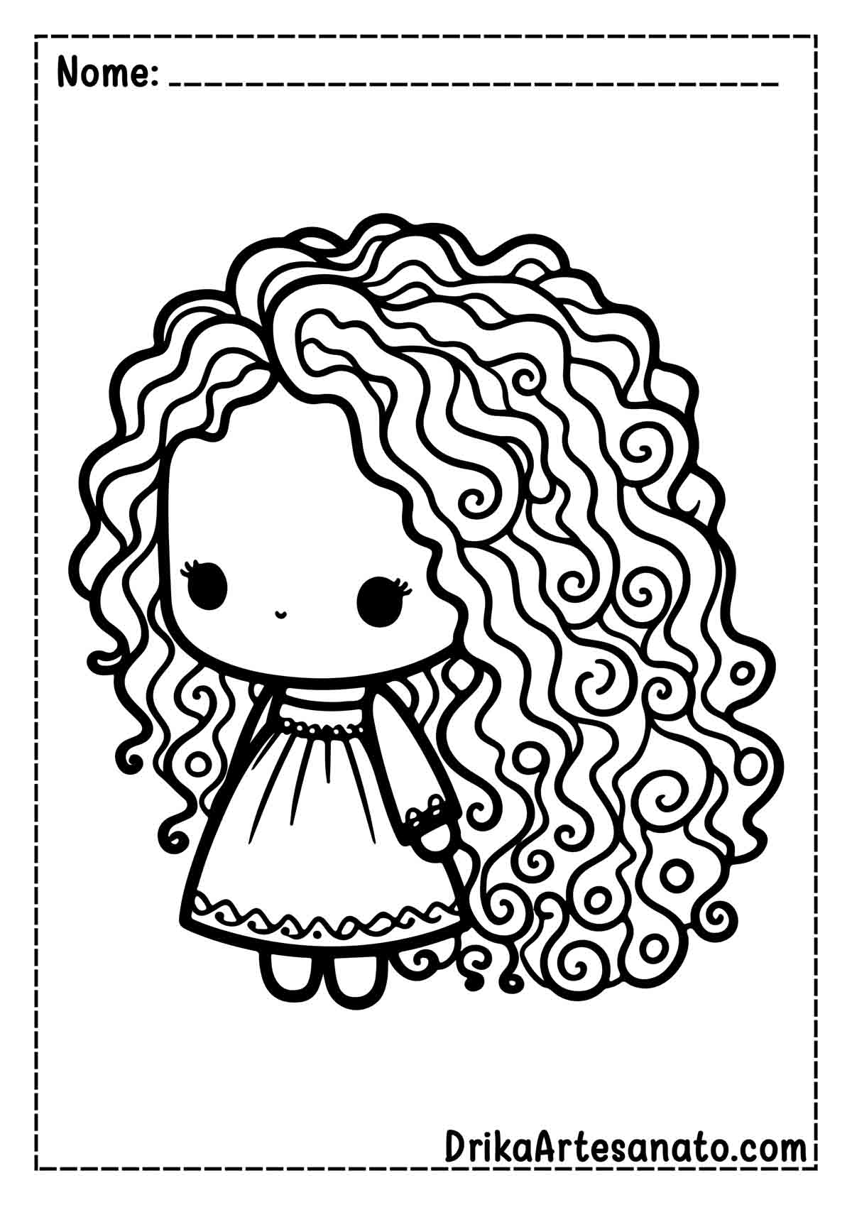 bonecas para colorir Imprimir e Pintar