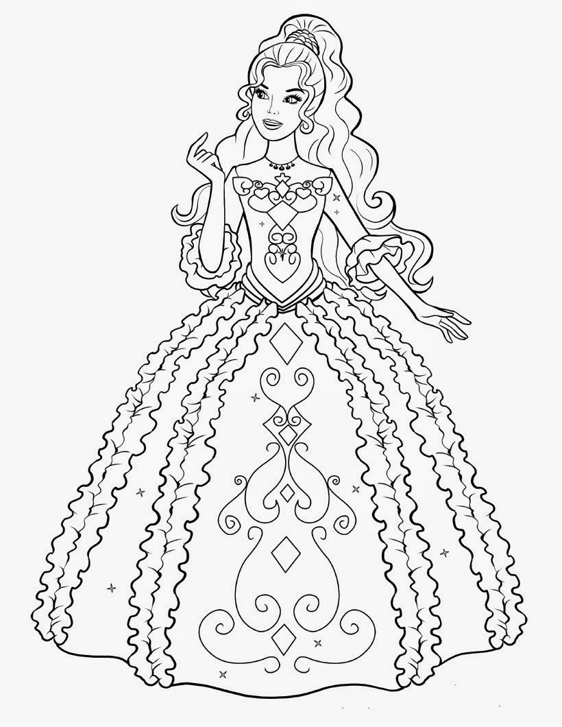 desenho de boneca estilo Kawaii para colorir