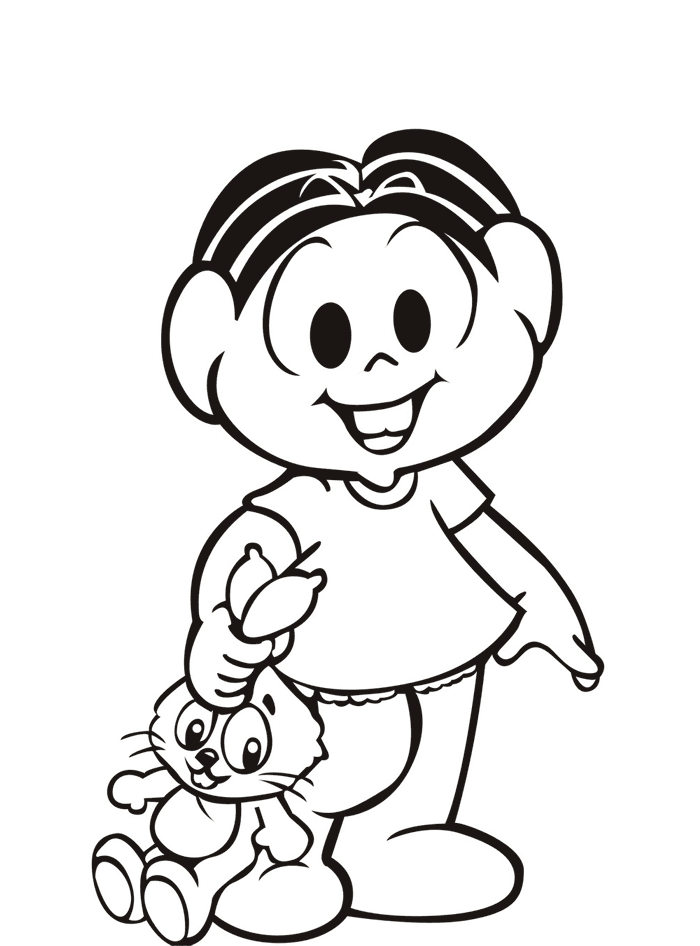 boneca desenho para colorir Pinterest