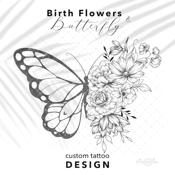 significado tatuagem borboleta com flor