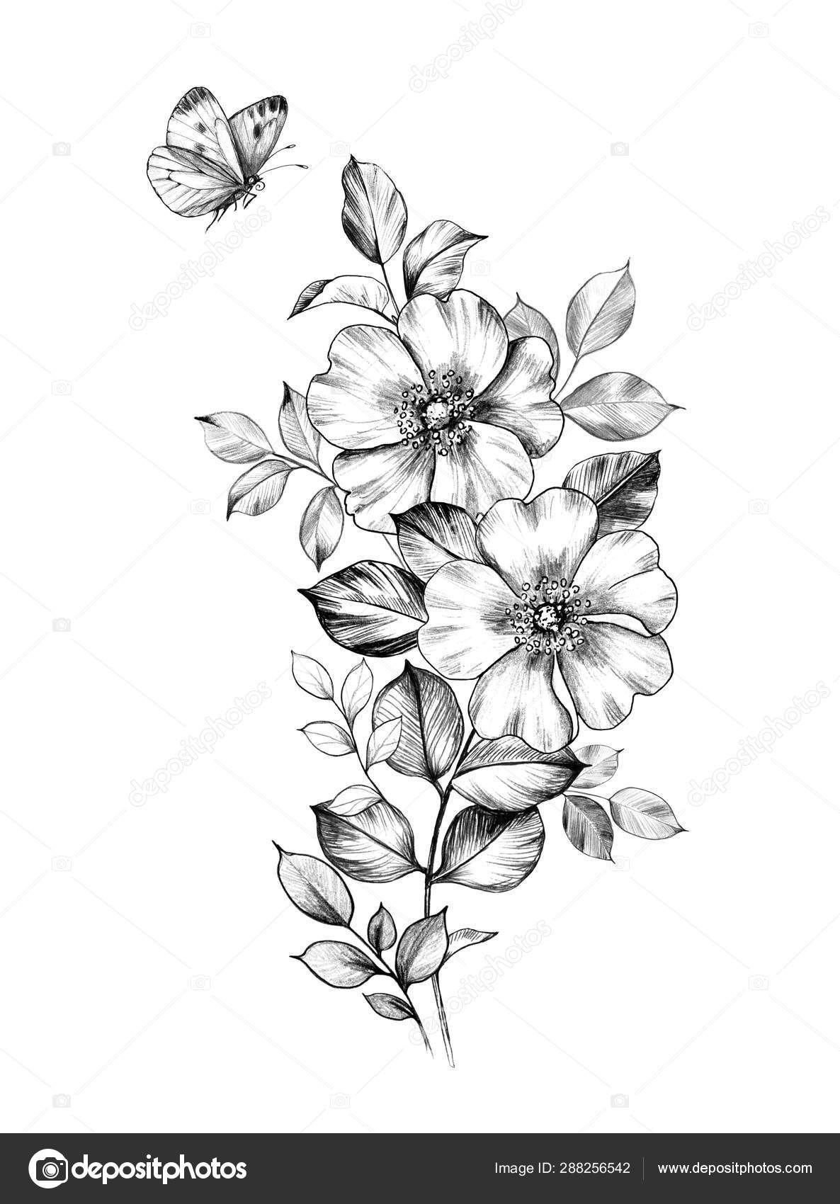significado tatuagem borboleta com flor