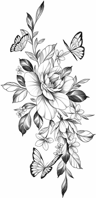 tatuagem borboleta minimalista