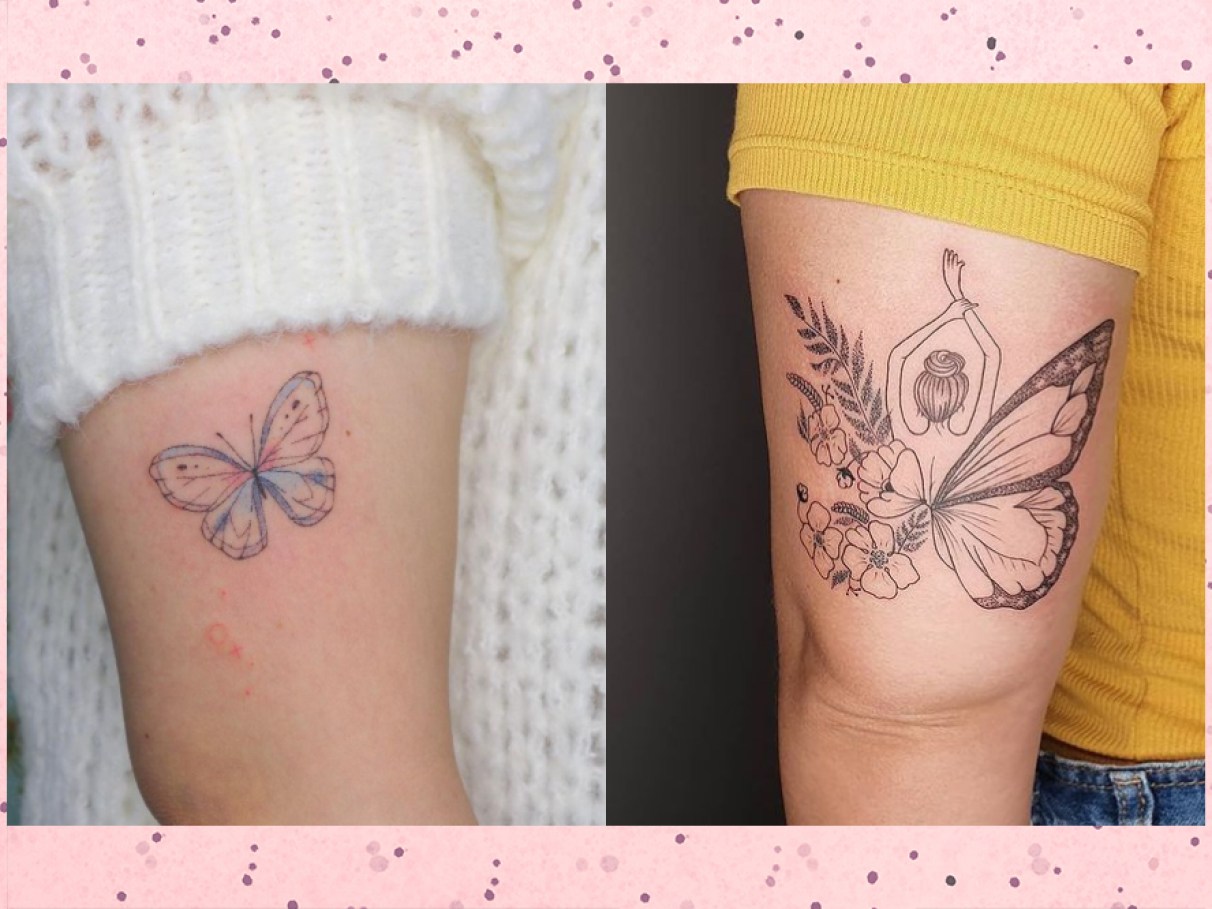 borboleta tatuagem feminina