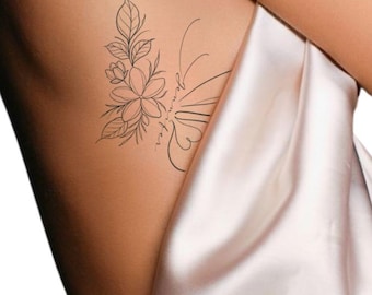 ideias de tatuagem borboleta feminina delicada