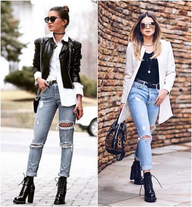 looks com calça jeans e bota