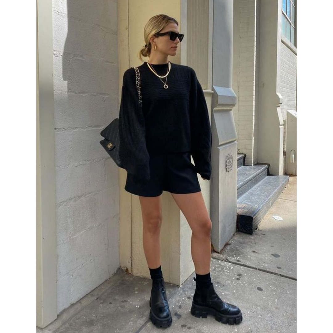 looks com calça pantacourt e bota