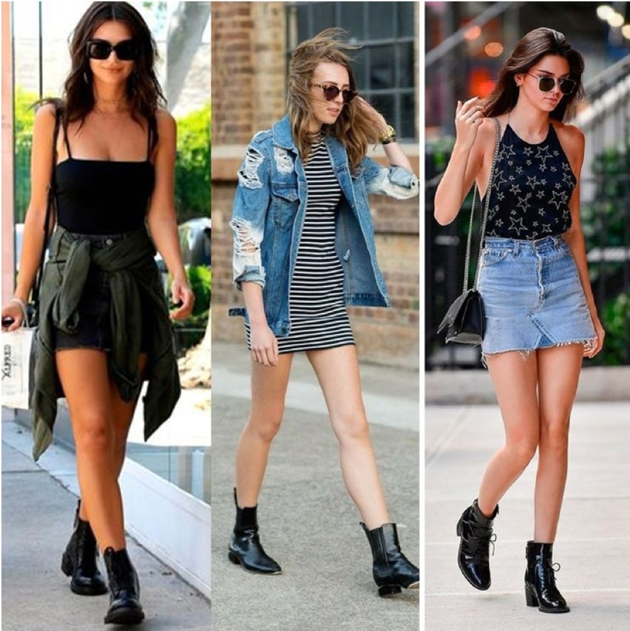 looks com bota de cadarço