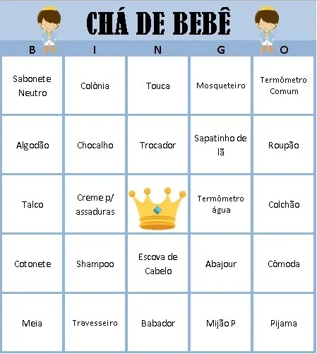 5 ideias de títulos:
1. Chá de Bebê Moderno: Brincadeiras que Engajam Todos os Convidados
2. Do Clássico ao Cômico: As Melhores Brincadeiras para o Seu Chá de Bebê
3. Quebrando o Gelo: Dinâmicas Divertidas para Chá de Bebê Misto
4. Quiz e Adivinhações: Jogos Criativos para o Chá de Bebê
5. Organizando um Chá de Bebê Inesquecível: Dicas de Brincadeiras e Lembrancinhas