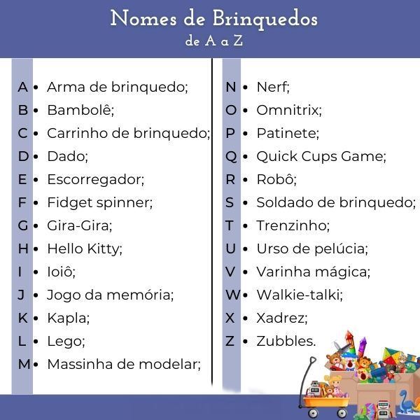 brinquedo que começa com E