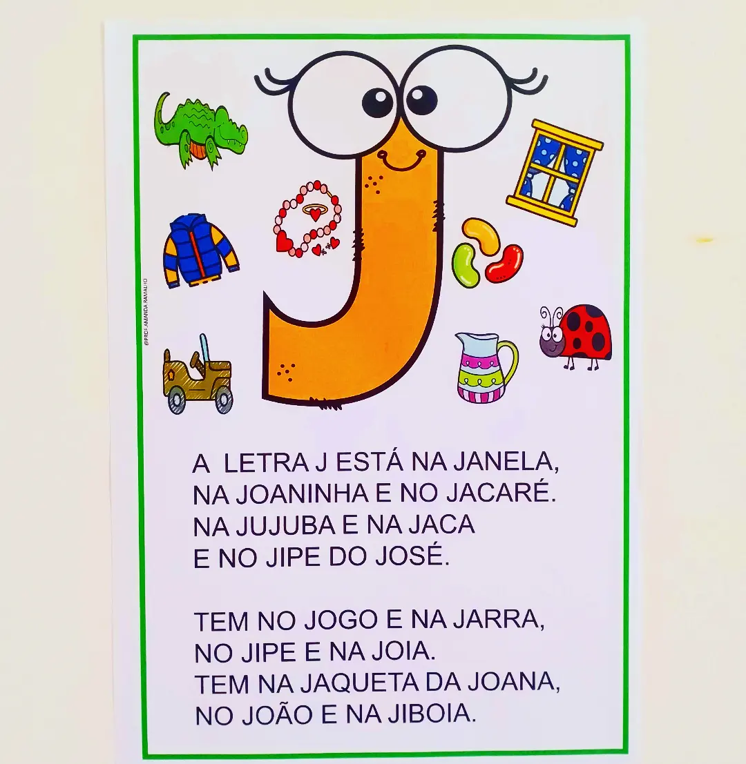 brinquedos ao ar livre letra j