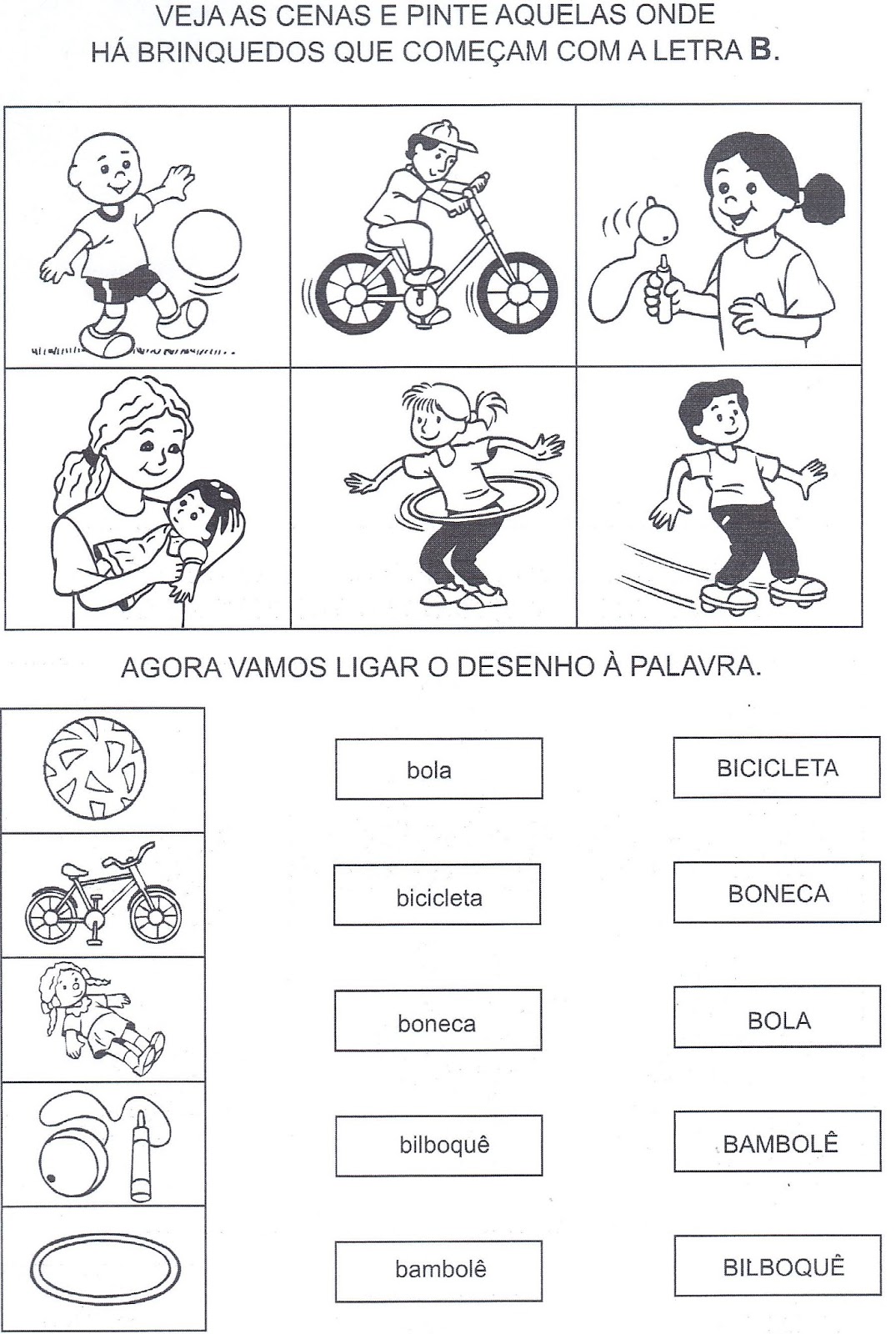 brinquedos antigos letra b