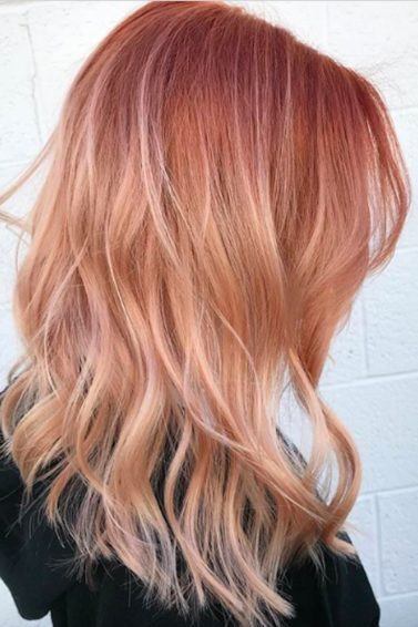 Cabelo acobreado claro