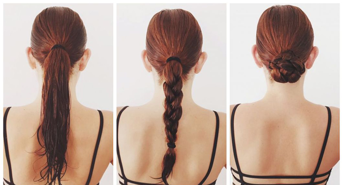 penteados para cabelo preso elegante