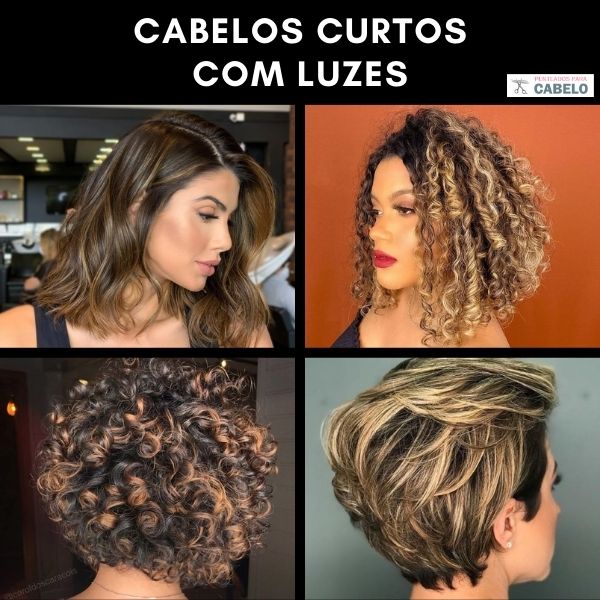 cabelo cacheado curto com luzes ou sem luzes qual escolher