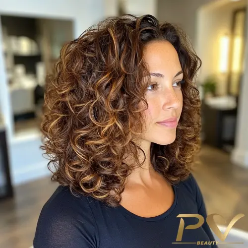 cabelo cacheado curto com luzes ressecado como tratar