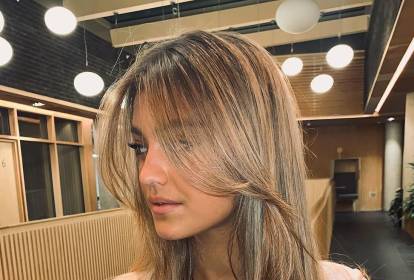 cabelo com franja