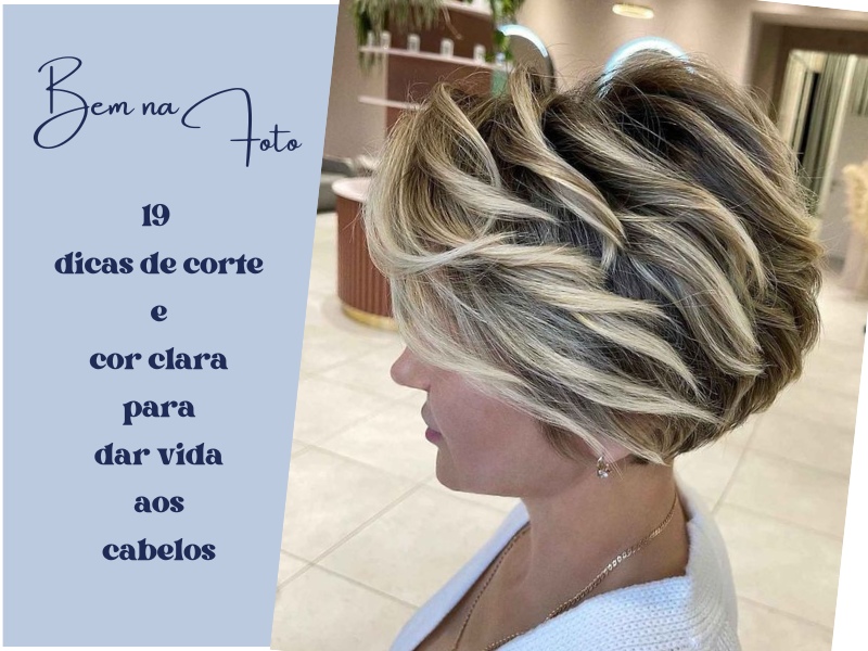 cabelo curto branco natural