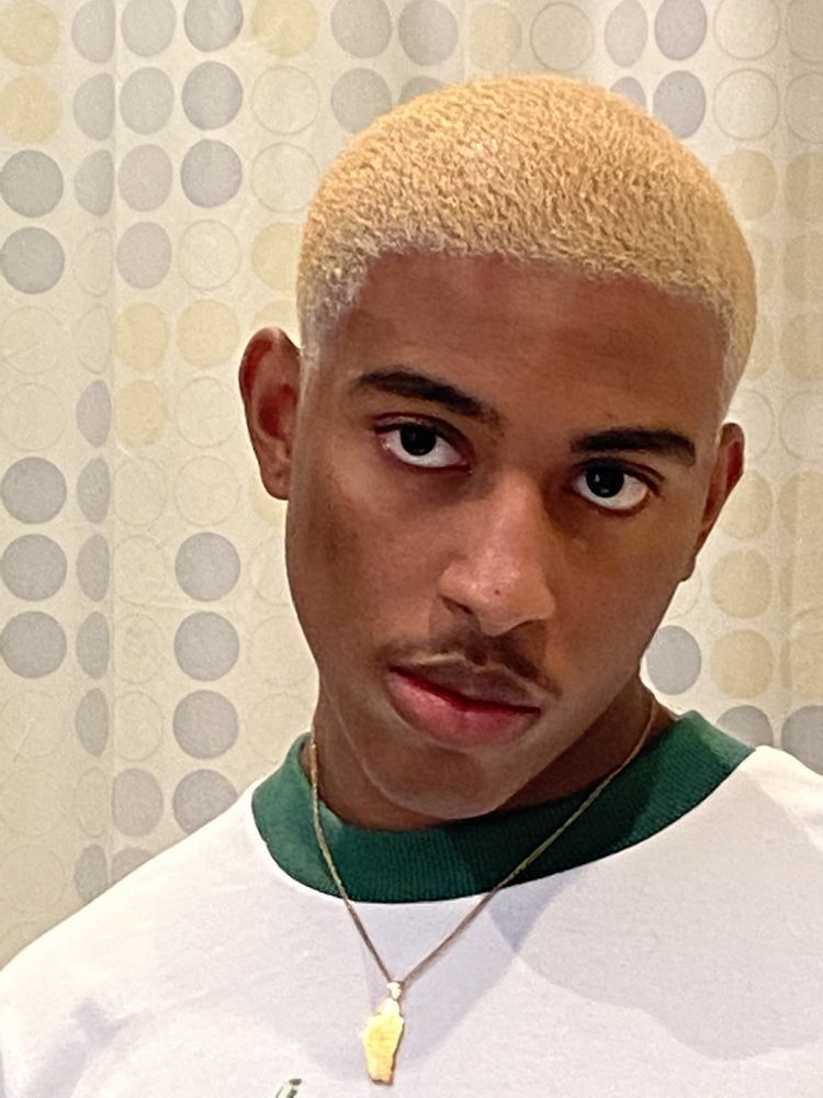 Teste de mecha cabelo masculino