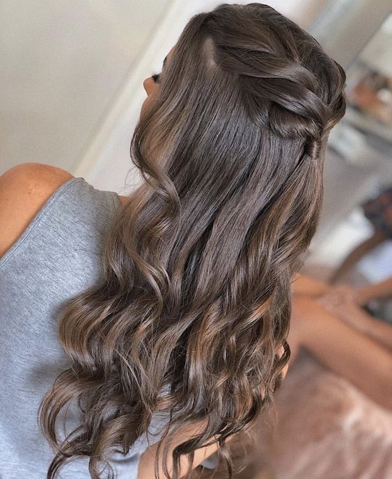 penteados formatura cabelo médio