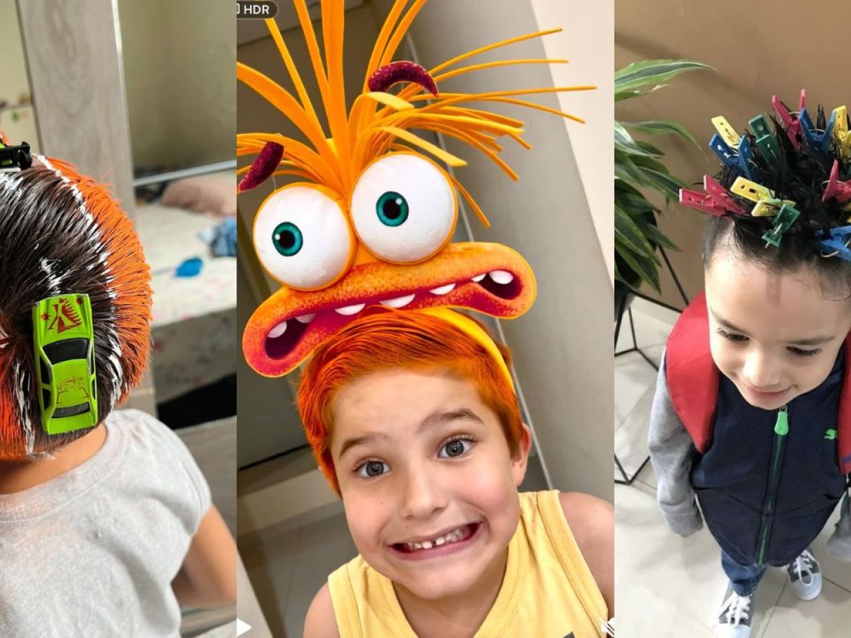 spray colorido infantil vs gel fixador qual o melhor