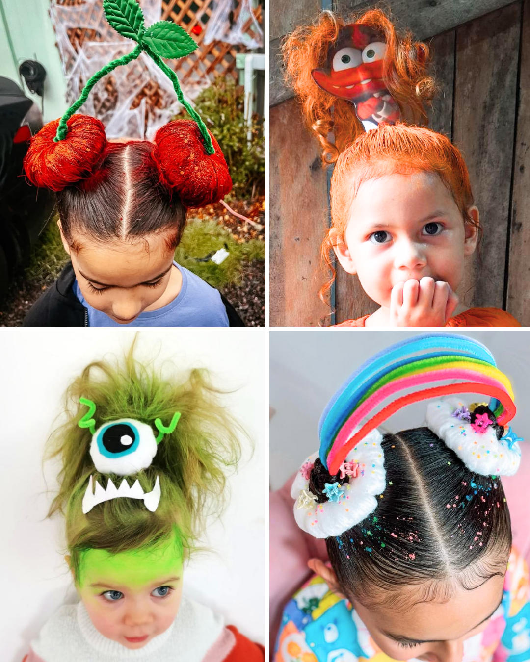 cabelo maluco infantil simples