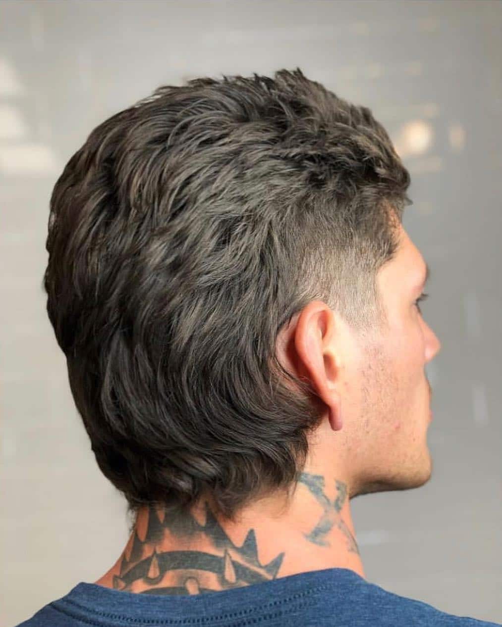 mullet cacheado