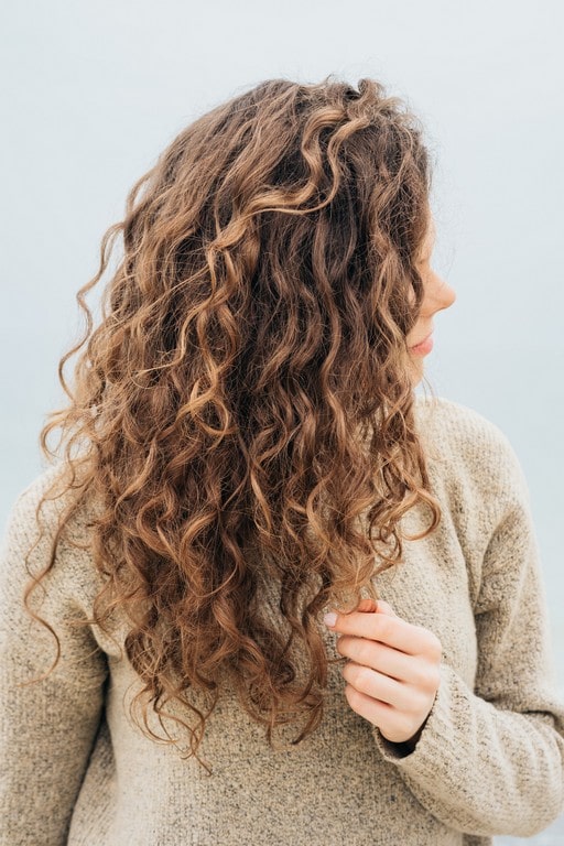 cabelo ondulado com babylights