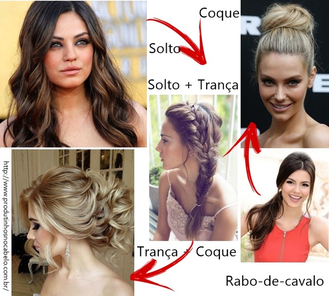 penteados para casamento convidada noite