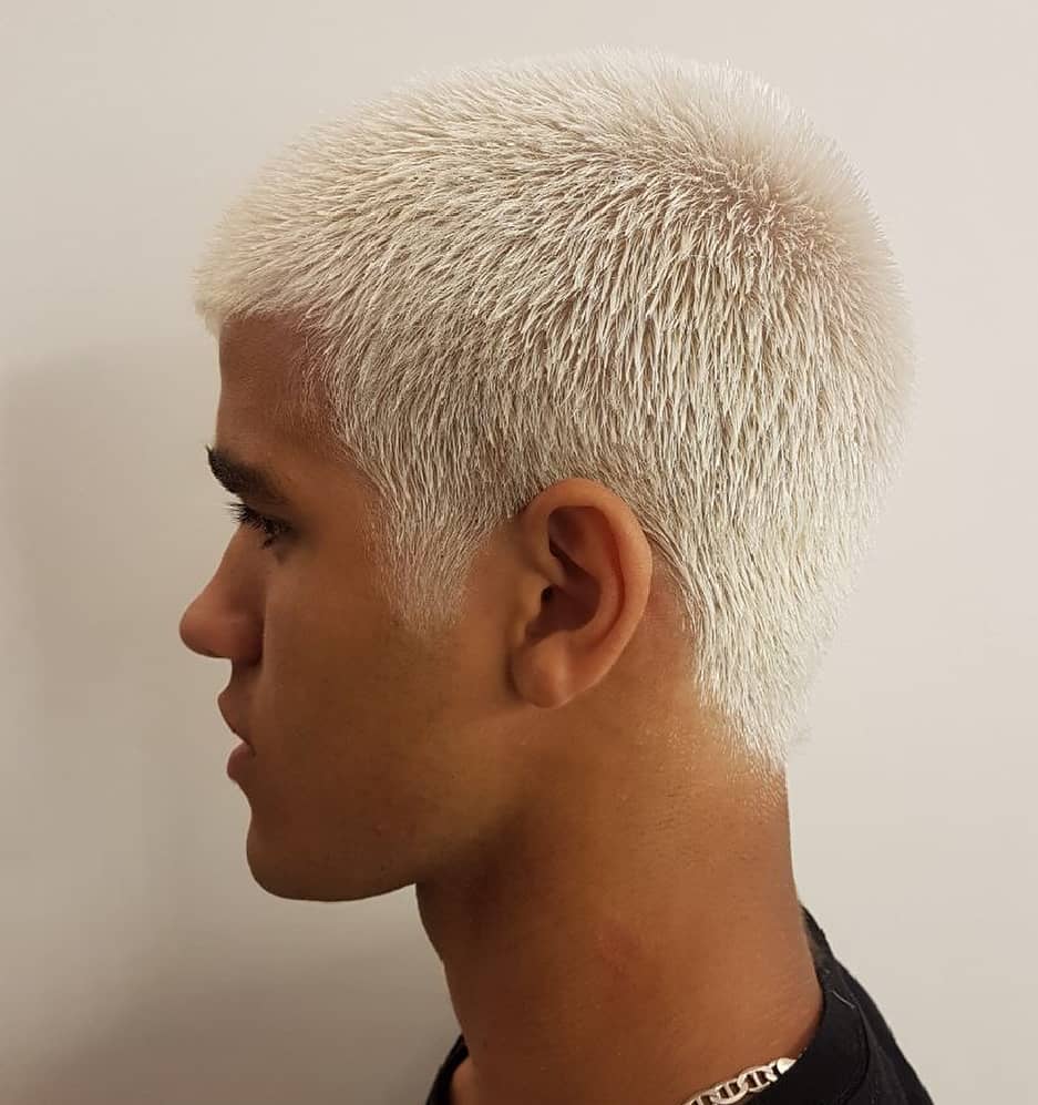 como manter cabelo platinado masculino curto sem danificar