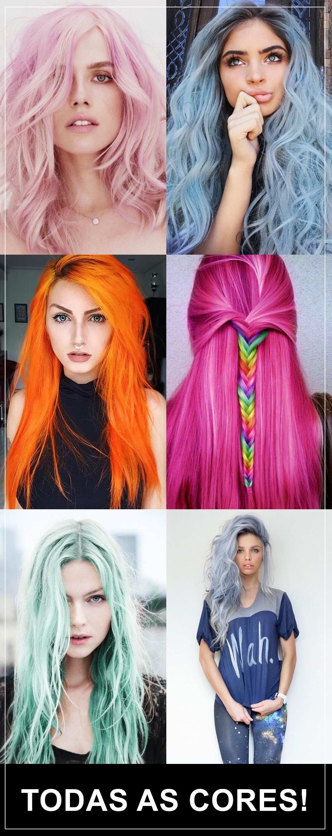 cabelo fluorescente