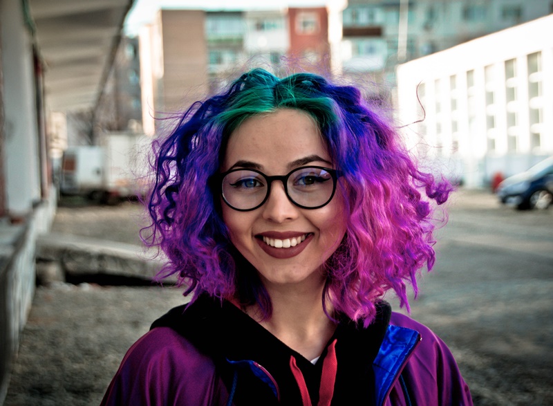 rainbow hair