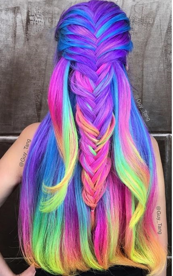 rainbow hair
