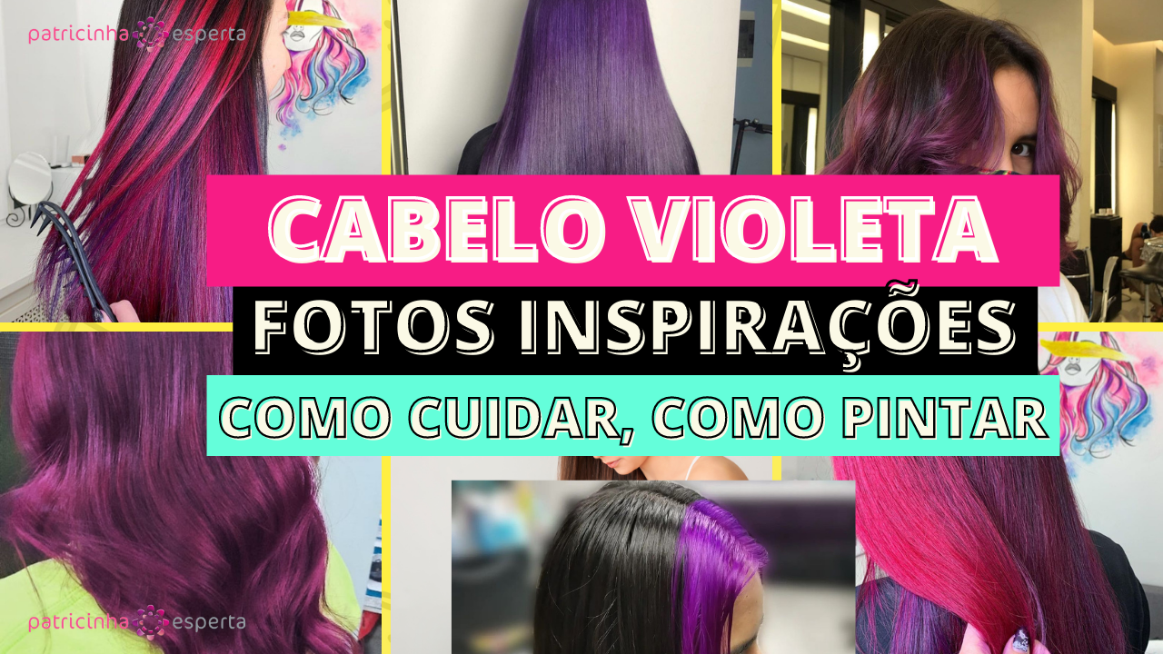 Cabelos Coloridos Roxo