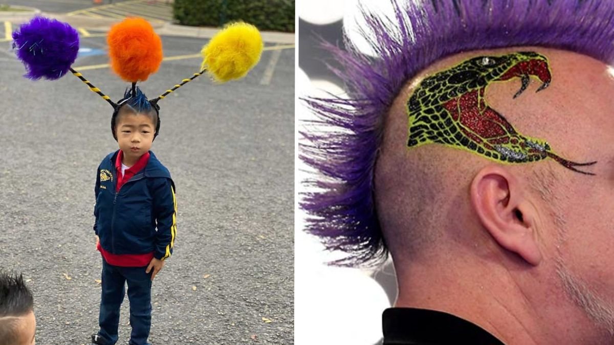 cabelo maluco vs penteado tradicional