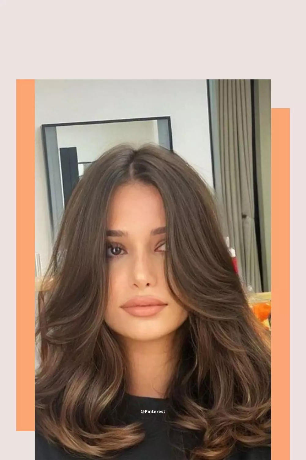 cabelo médio com franja