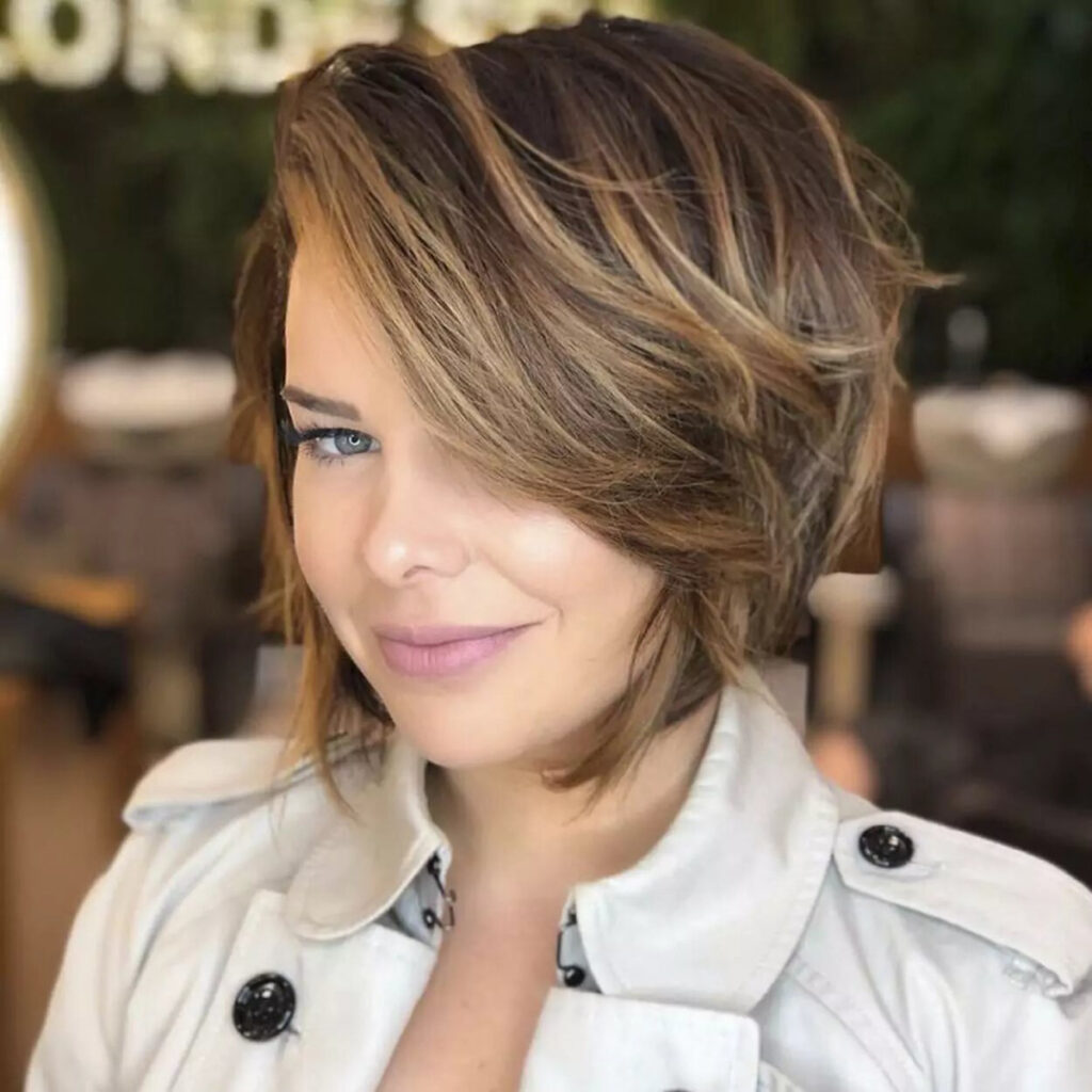 cabelo repicado médio