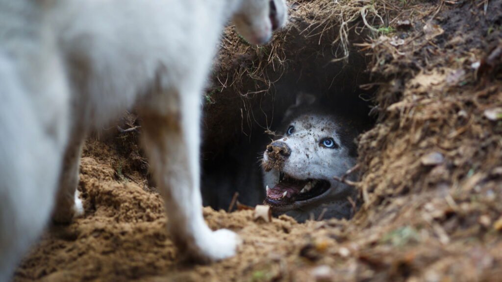 instinto de cavar em cães