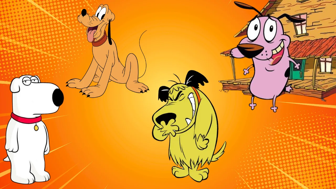 cachorros em desenhos animados