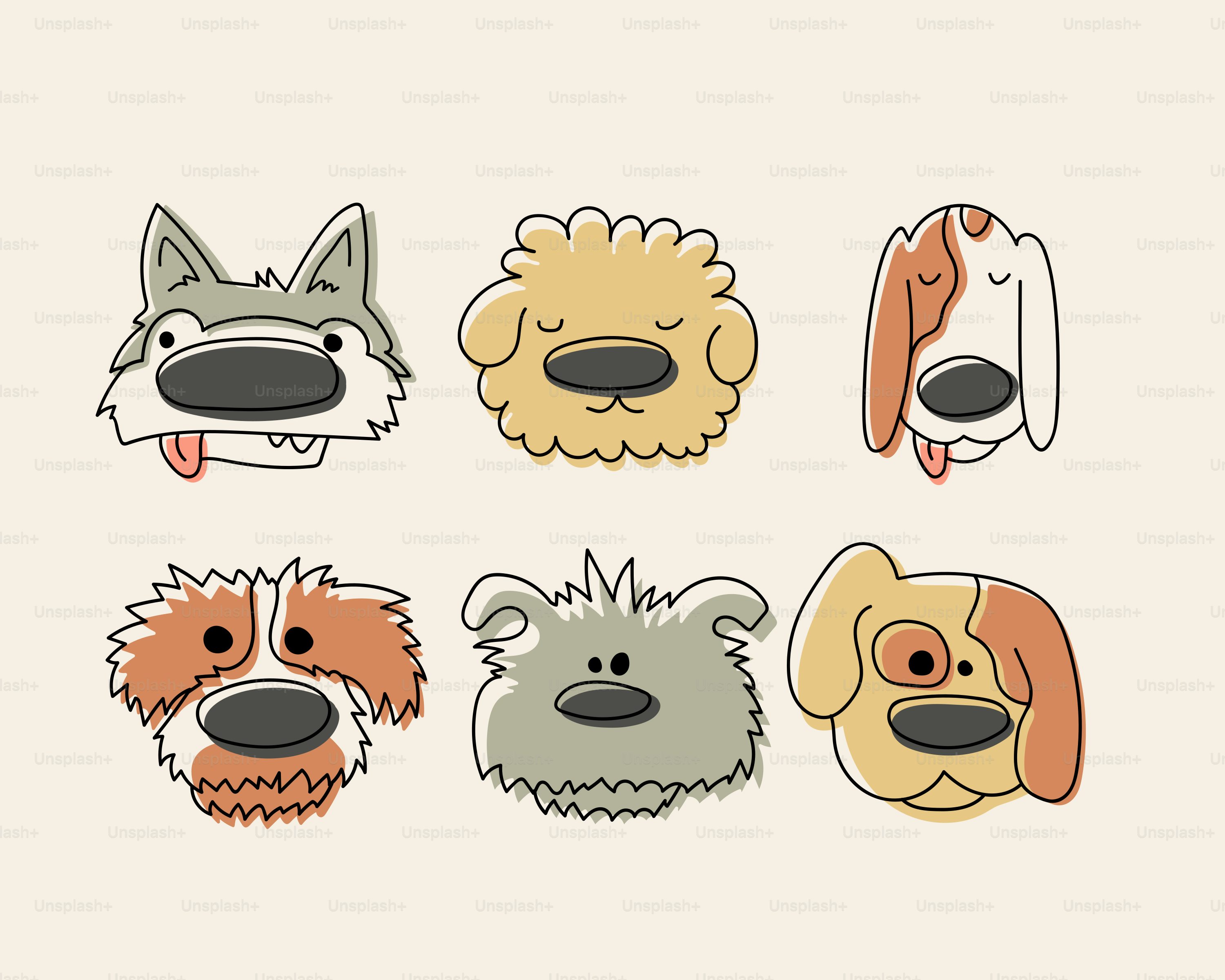 cachorros em desenhos animados