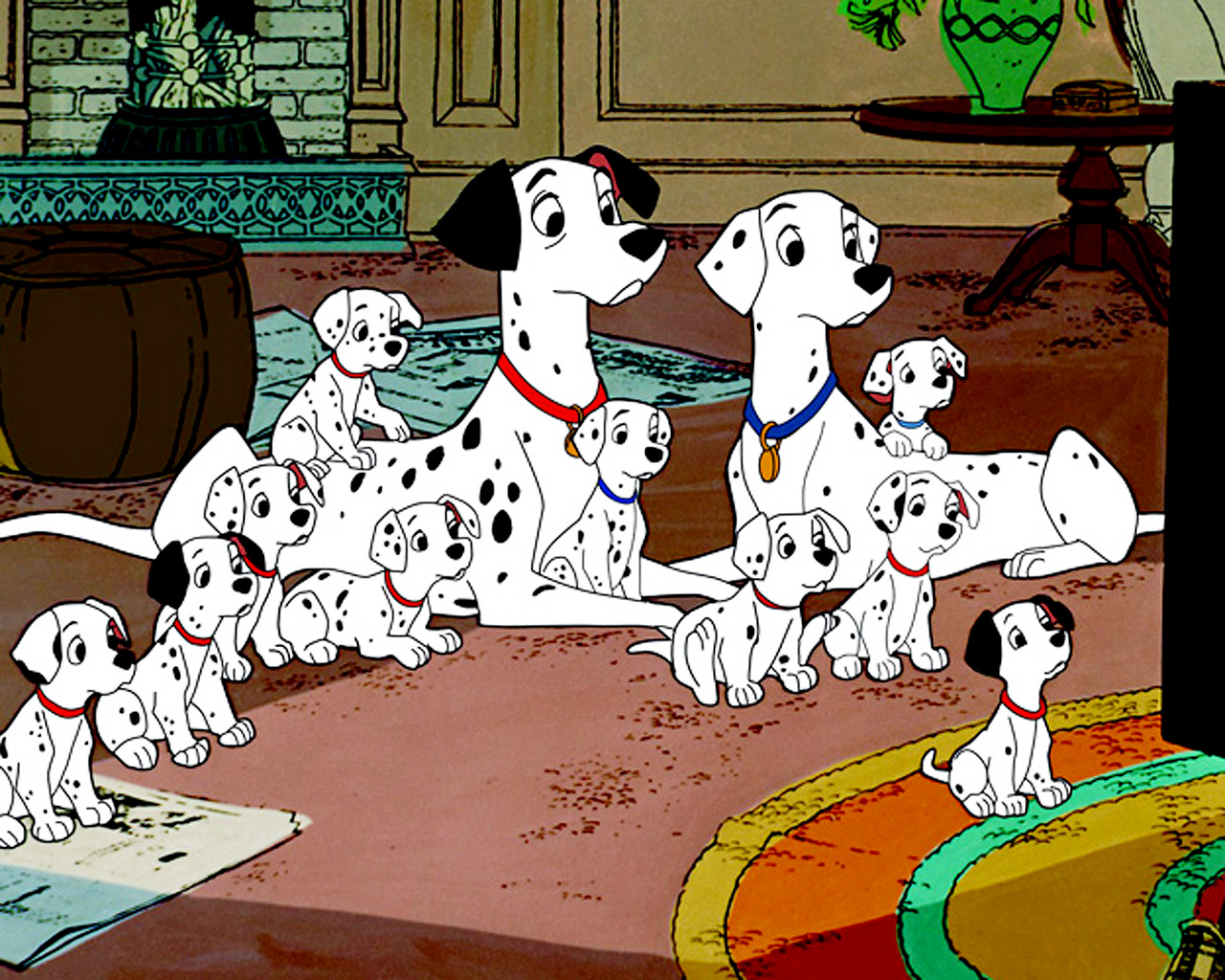 cachorros em desenhos animados