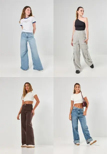 calça wide leg versus pantalona qual escolher