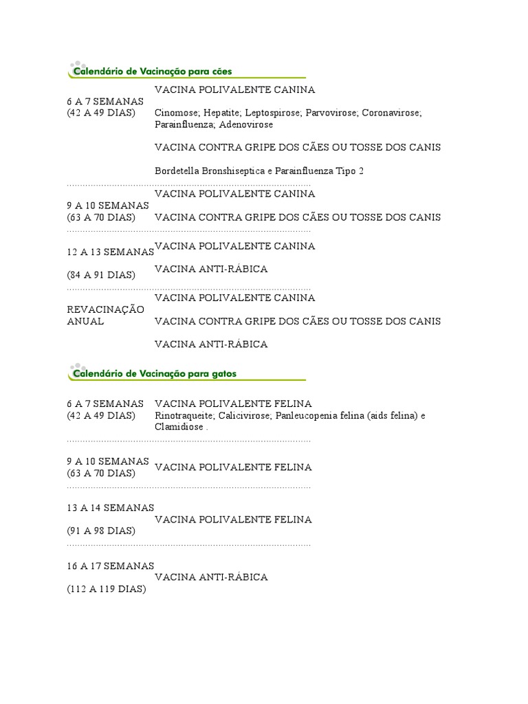 reforço vacinal cães adultos