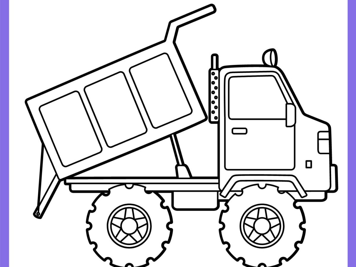 desenho de caminhão para pintar