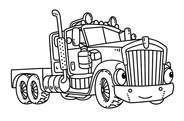 caminhão Volvo para colorir