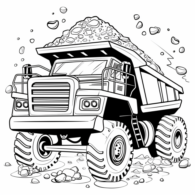 caminhão Scania para colorir